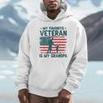 My Favorite Veteran Is My Grandpa Veterans Day Military Papa Hoodie