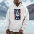 Vintage Boston Terrier Dog American US USA Flag Pets Dogs Unisex Hoodie, novelty gifts, funny gifts