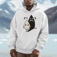 かわいい影モンスター コントラスト イラスト 長袖tシャツ パーカー