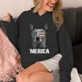 4th July Blue Heeler Dog Merica Patriotic USA Flag Cute Unisex Hoodie, funny design