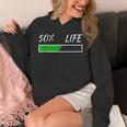 50Th Birthday 50 Life 50 Years Life Loading Bar 50 Percent パーカー