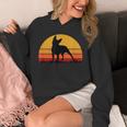 Boston Terrier Bostie Sunset Retro Dog Pet Mom Dad Unisex Hoodie, Couple Gifts, Mom Gifts, Boston Terrier Dad Gifts, Boston Terrier Mom Gifts, funny design