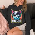 Boston Terrier Bruh Dog Lover Unisex Hoodie, funny design