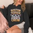 Boston Terrier Crew Cartoon For Dog Owner Pet Boston Terrier Unisex Hoodie, funny design