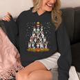 Boston Terrier Dog Christmas Tree Santa Hat Xmas Pajama Men Women Kids Unisex Hoodie, Boston Terrier Christmas Gifts, funny design
