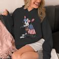 Boston Terrier Dog Merica 4th Of July Usa American Flag Men Unisex Hoodie, American Boston Terrier Gifts, Boston Terrier 4th Of July Gifts, funny design