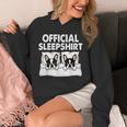 Boston Terrier Dog Official Sleep Pajamas Nightgown Unisex Hoodie, funny design