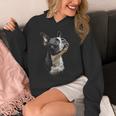 Boston Terrier Dog Graphic Pet Art Boston Terrier For Men Women Kids Unisex Hoodie, funny design