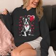 Boston Terrier Dog Valentine's Day Dog Owner Valentine Unisex Hoodie, funny design