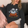 Boston Terrier Ghost Boo Halloween Kids Unisex Hoodie, Boston Terrier Ghost Gifts, Boston Terrier Halloween Gifts, funny design