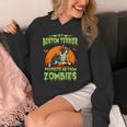 Boston Terrier Halloween Zombie American Gentleman Dog Lover Unisex Hoodie, Boston Terrier Halloween Gifts, American Boston Terrier Gifts, funny design