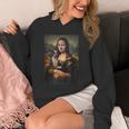 Boston Terrier Mona Lisa Painting Art Dog Mom Dad For Men Women Kids Unisex Hoodie, Couple Gifts, Mom Gifts, Boston Terrier Dad Gifts, Boston Terrier Mom Gifts, funny design