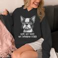Boston Terrier Nope Not Today Not Tomorrow Either Sarcastic Unisex Hoodie, funny design
