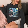 Boston Terrier Santa Starry Night Van Gogh Christmas Dog Men Women Kids Unisex Hoodie, Boston Terrier Christmas Gifts, funny design