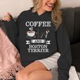 Boston Terrier Shirt Coffee And Boston Terrier Cute Dog For Men Women Girls Kids Unisex Hoodie, funny design