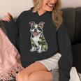 Camo Boston Terrier Pet Owner Camouflage Dog Lover Unisex Hoodie, funny design
