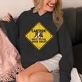 Caution Sign Boston Terrier Dog Bostie Puppy Unisex Hoodie, funny design