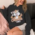 It Is A Chipmunk Day Happy Wildlife Animal Forest Animal Hoodie