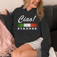 Ciao Italia トリコローレ イタリア国旗 フィレンツェ フィレンツェ イタリア 長袖tシャツ パーカー