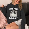 Cute Boston Terrier Need More Sleep Pajamas Nightgown Unisex Hoodie, funny design