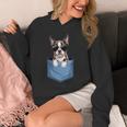 Cute Pocket Boston Terrier Lover Dog Mom Unisex Hoodie, Couple Gifts, Mom Gifts, Boston Terrier Mom Gifts, funny design