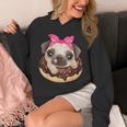 Cute Pug Shirt Donut Girls Dog Unisex Hoodie, funny design