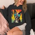 Dog Boston Terrier Hawaiian Unisex Hoodie, funny design