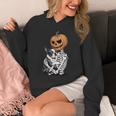 Halloween Skeleton Boston Terrier Unisex Hoodie, Boston Terrier Halloween Gifts, funny design