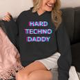 Hard Techno Daddy Edm Electro Music Festival Dad Father Rave パーカー