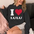 Red Heart I Love Lulu パーカー
