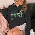 Retro Wildwood New Jersey Waves Sun Ocean Beach NJ Vacation Unisex Hoodie