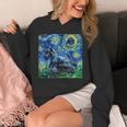 Scottish Terrier Starry Night Scotty Dog Art By Aja Unisex Hoodie, funny design