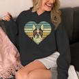 Vintage American Boston Terrier Lovers Valentine's Day Unisex Hoodie, American Boston Terrier Gifts, funny design