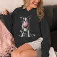 Vintage Boston Terrier Blowing Bubble Gum American Gentleman Unisex Hoodie, American Boston Terrier Gifts, funny design
