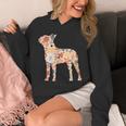Vintage Floral Boston Terrier For Dog Lover Unisex Hoodie, funny design