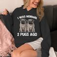 I Was Normal 2 Pugs Ago 面白い犬のパグオーナーパグ愛好家パグ パーカー