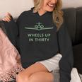Wheels Up In Thirty プライベートジェット用語 長袖tシャツ パーカー