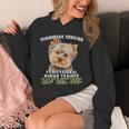 Yorkshire Terrier Yorkie Dog Professional Human Trainer Unisex Hoodie, funny design