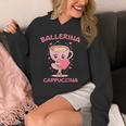 バレリーナ カプチーノ かわいい イタリアン ブレイン ミーム キッズ ガールズ パーカー