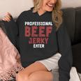 プロフェッショナル・ビーフ・ジャーキー・イーター 肉好き 長袖tシャツ パーカー