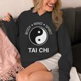 太極拳の心と体の健康のための陰陽師 長袖tシャツ パーカー