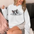 Boston Terrier Dog Official Sleeping Men Women Girls Kids Unisex Hoodie, funny design