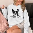 Boston Terrier Dog Owner I Do What I Want Pet Unisex Hoodie, funny design