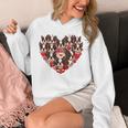Boston Terrier Heart Valentine Boston Terrier Unisex Hoodie, funny design