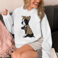 Boston Terrier Lover I Love Mom Tattoo Leopard Unisex Hoodie, Couple Gifts, Mom Gifts, Boston Terrier Mom Gifts, funny design