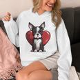 Boston Terrier Mom Dad Bostie Dog Lover Valentines Day Unisex Hoodie, Couple Gifts, Mom Gifts, Boston Terrier Dad Gifts, Boston Terrier Mom Gifts, funny design