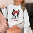 Boston Terrier Mum Dog Woman Idea Unisex Hoodie, funny design