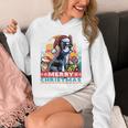 Boston Terrier Santa Claus Coffee Mug Merry Christmas Dogs Unisex Hoodie, Boston Terrier Christmas Gifts, funny design
