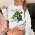 Boston Terrier Santa Claus Hat Merry Christmas Dog X-Mas Unisex Hoodie, Boston Terrier Christmas Gifts, funny design