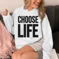 Choose Life 前面と背面の両面デザイン パーカー